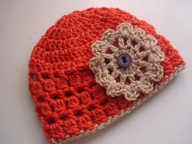 Tangerine beanie