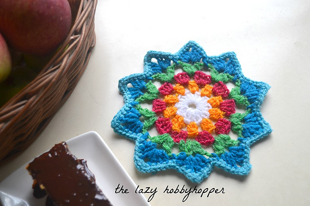 Starry flower coaster