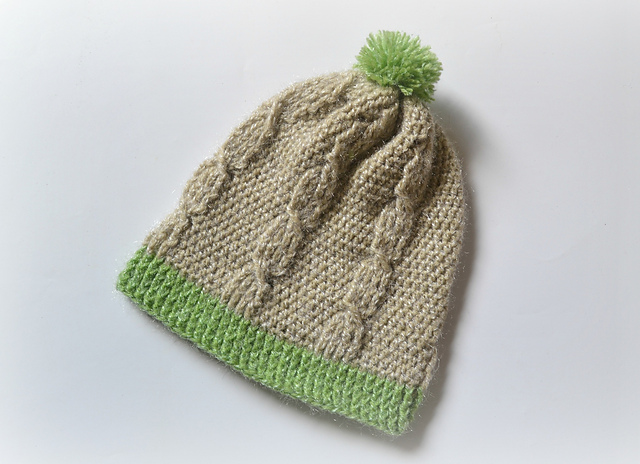 Cable stitch hat
