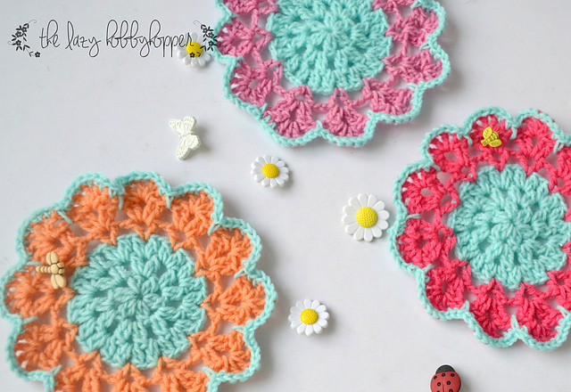 Spring blossom coasters