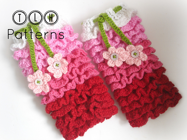 Ruffles all over leg warmer