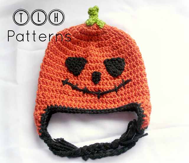 Jack-O-Lantern earflap hat