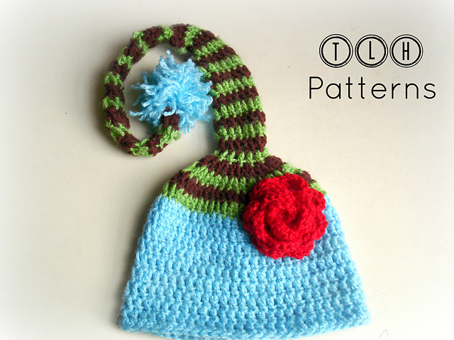 Long tail elf hat