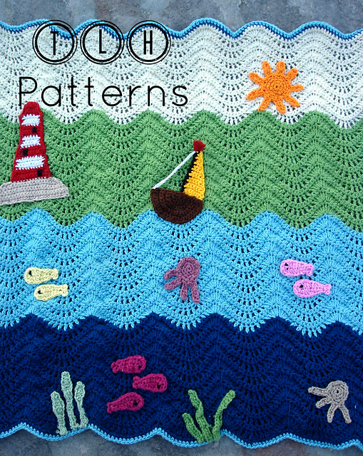 Waterworld baby blanket
