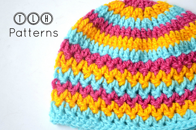 V-stitch beanie