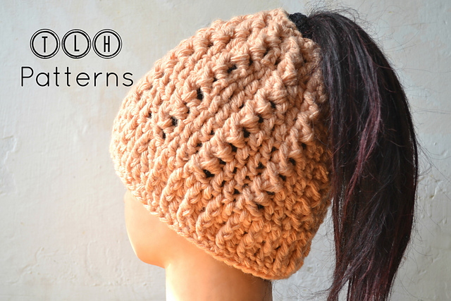 Messy bun hat