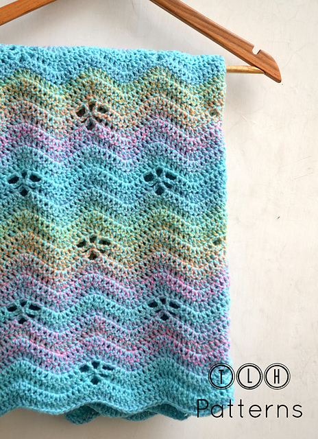 Floating leaves baby blanket