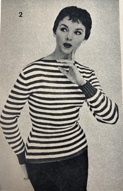 No. 2 Fitted Striped Sports Pullover