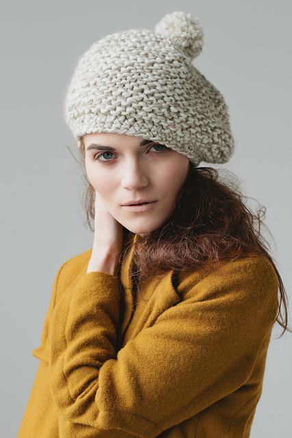 Textured Marbled Beret