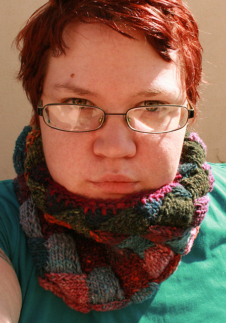 Entrelac Cowl