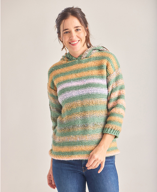 Desert Ridge Striped Hoodie