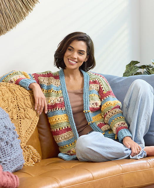 Ravelry: Rhythm and Reverie Striped Cardigan pattern by Amy Gunderson