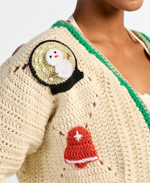 Comfort and Joy Cardigan Appliques