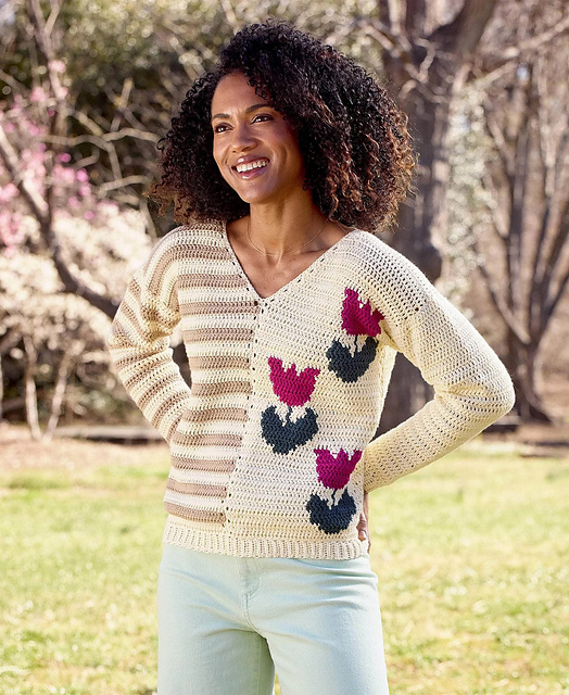 Tulips in Bloom Sweater