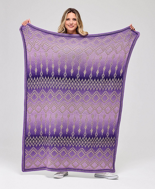 Ravelry: Ancient Lights Throw pattern by Liz Salazar