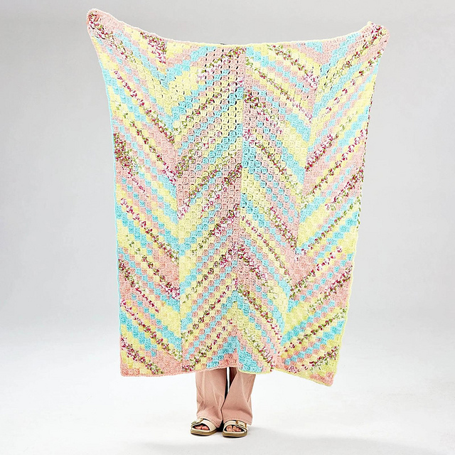 Pastel Blooms Blanket