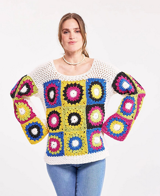 Granny Square Sweater