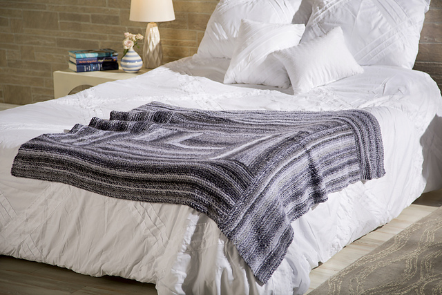 Puzzle Log Cabin Blanket