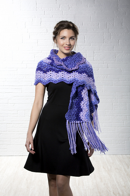 Ripple Crochet Shawl