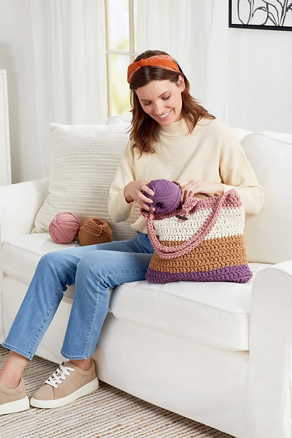 Striped Shoulder Bag