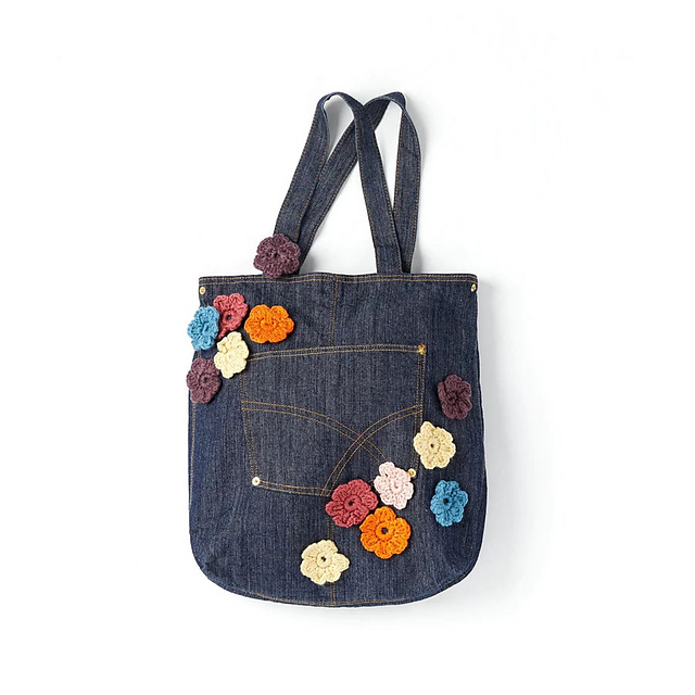 Upcycled Flower Bag