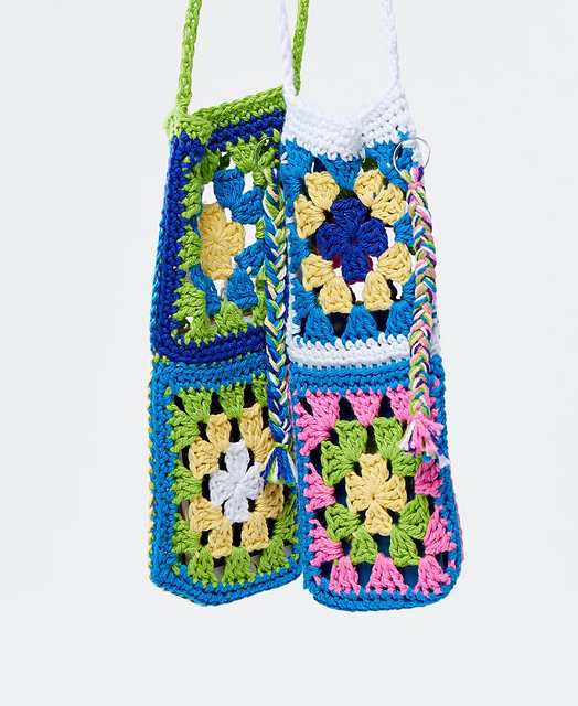 Granny Square Phone Pouch