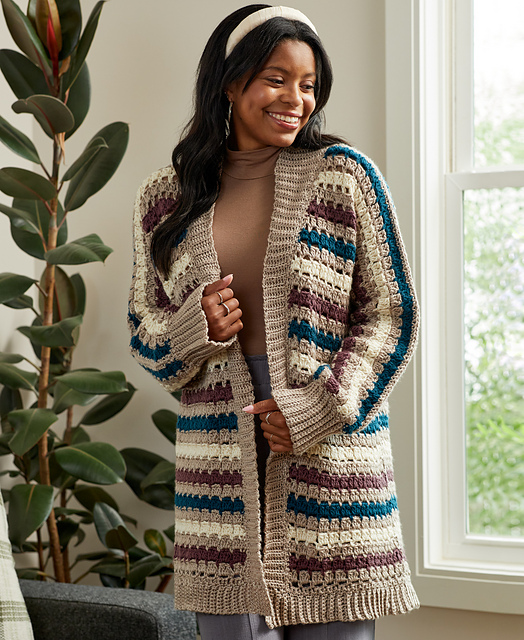 Ravelry: Striped Cardigan pattern by Premier Yarns Design Team