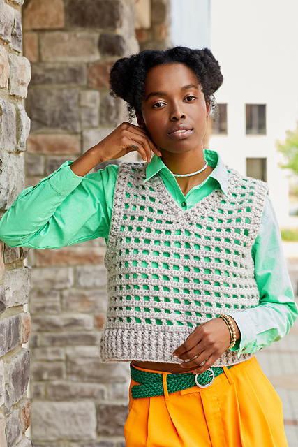 Ravelry: Grillwork Vest pattern by Amy Gunderson