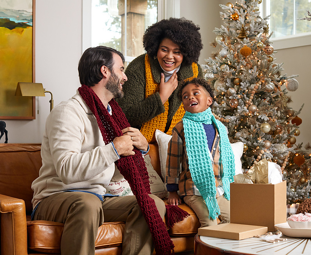 Family Waffle Scarves