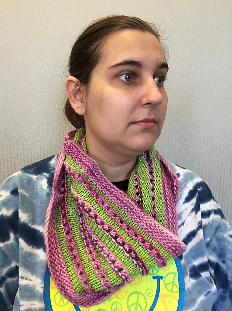 Cream and Sour Cherries Cowl