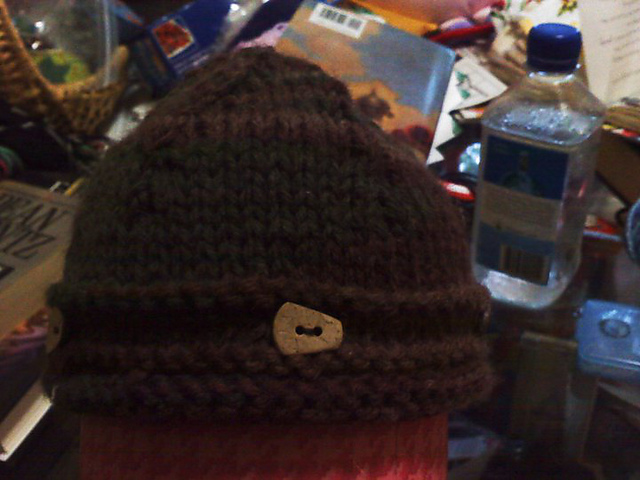 Buttoned Baby Hat