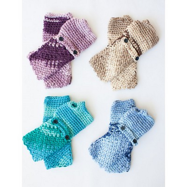 Cozy Posy Fingerless Gloves