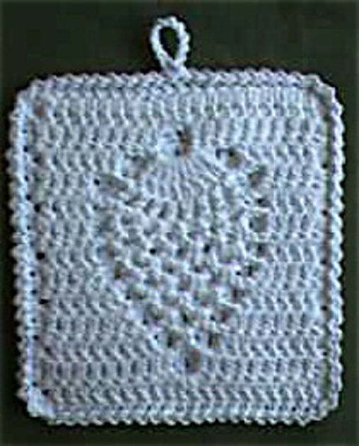 Square Pineapple Potholder