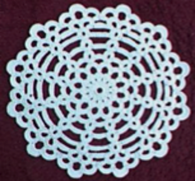 Teardrop Doily plus Doily Clock
