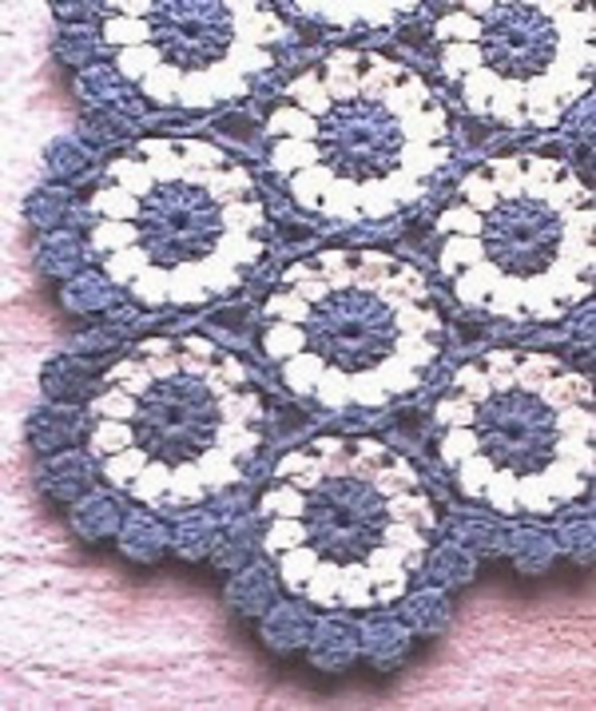 Paperweight Medallion Afghan