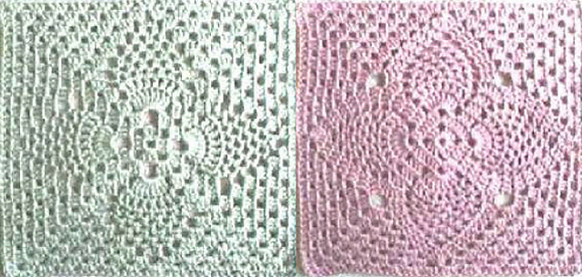2 Pineapple Granny Squares