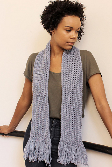 Crochet Scarves Unusual Scarves Tunisian Cellular Stitch Scarf