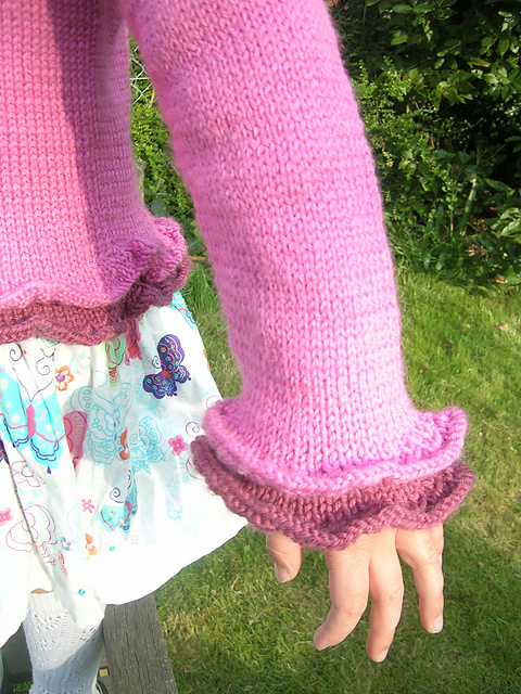 Design C - Frilly-edged Cardigan
