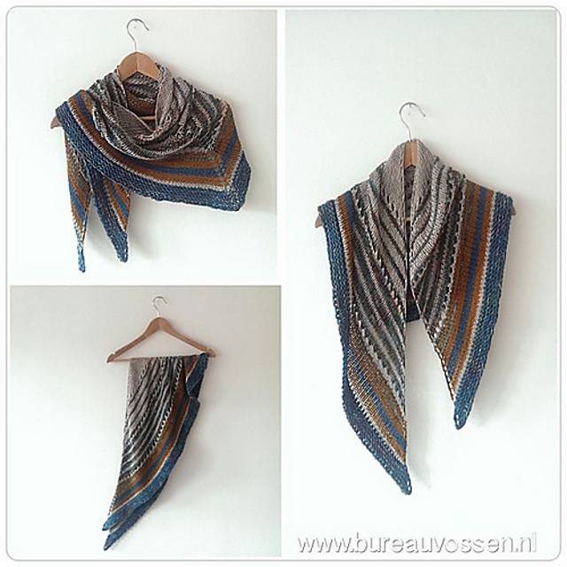 Vier Kleuren Shawl