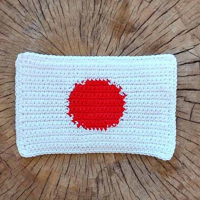 手作り本家 旗の巣家さん Ravelry: Flag of Japan pattern by Maria Jęczmyk