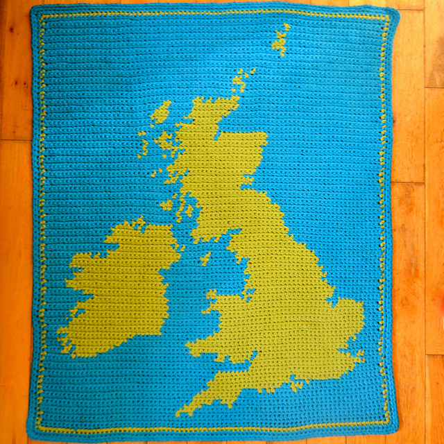 Ravelry: British Isles Rug pattern by Maria Jęczmyk