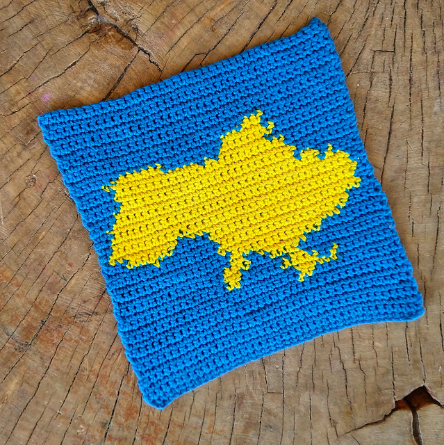 Ukraine map square
