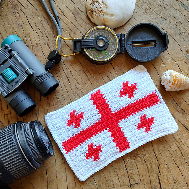 Ravelry: Flag of Georgia pattern by Maria Jęczmyk