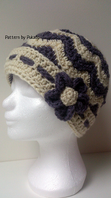 Chevron Winter Hat, Mittens and Boot cuffs