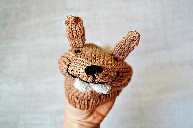 Rabbit hand puppet