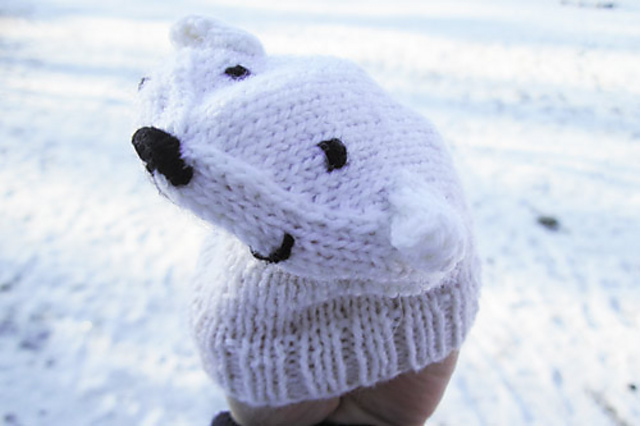 Icebear hand puppet