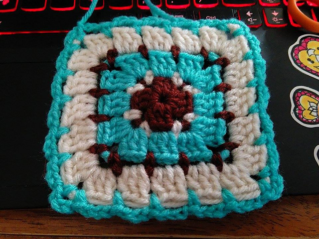 Block Stitch Granny Square