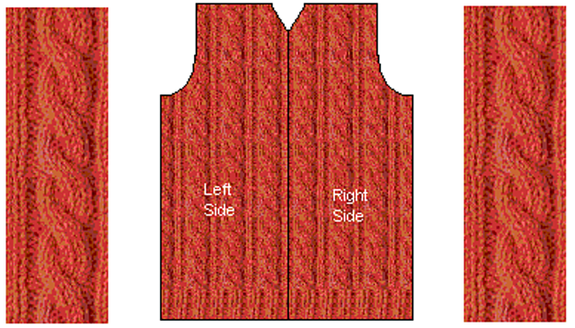 Cable Zip Up Vest