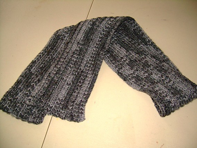 Men's Ribbed Scarf