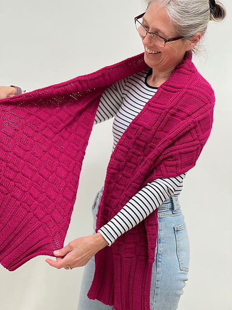 Pattern 9941 Ravelry: Rectangle of Squares Wrap pattern by Emma Vining